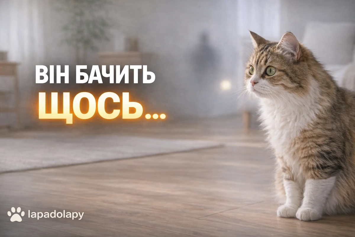 Чому кіт дивиться в одну точку: ти теж це бачив? Ось що це насправді означає