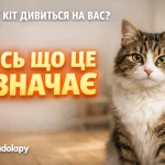 Кіт уважно дивиться на людину — що означає погляд кота