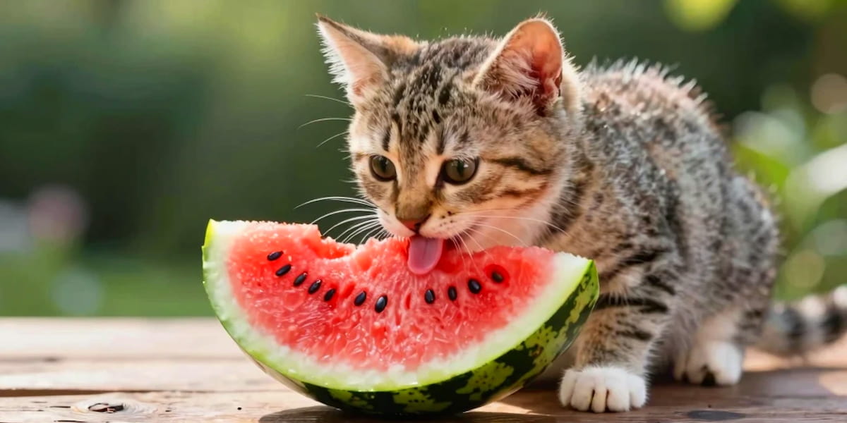 Чи можна коту кавун: користь, ризики та як правильно давати