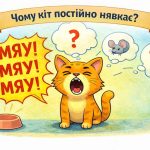 кіт постійно нявкає і просить увагу або їжу