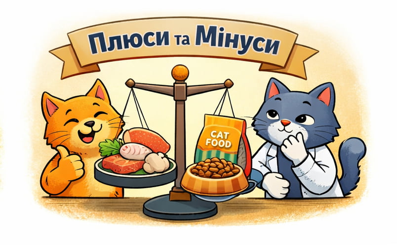 переваги та недоліки сухого корму для котів — порівняння корму і натуральної їжі
