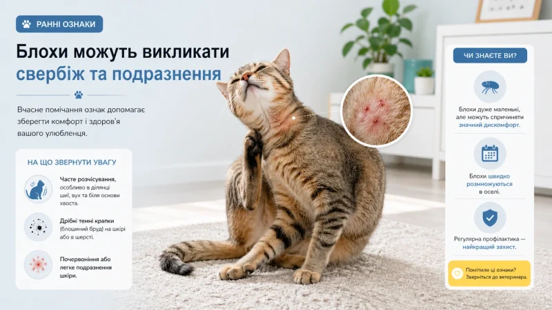 Блохи у кота — як позбутися раз і назавжди (і не допустити повторення)