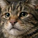 крупний план морди кота з сухим носом