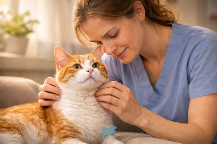 огляд кота ветеринаром симптоми захворювання запах шерсті у кота