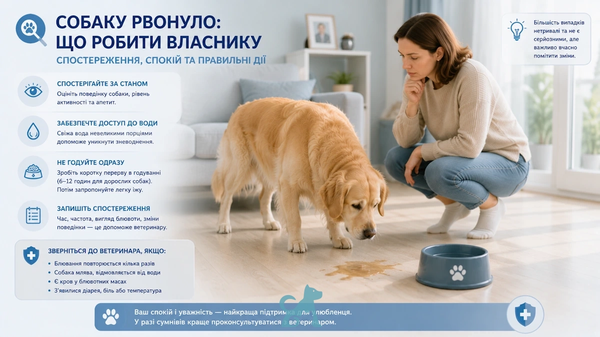 Чому собака блює: ветеринари назвали симптоми, які не можна ігнорувати