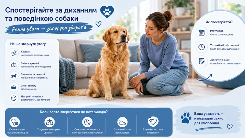 Чому собака кашляє: ветеринари назвали симптоми, які не можна ігнорувати