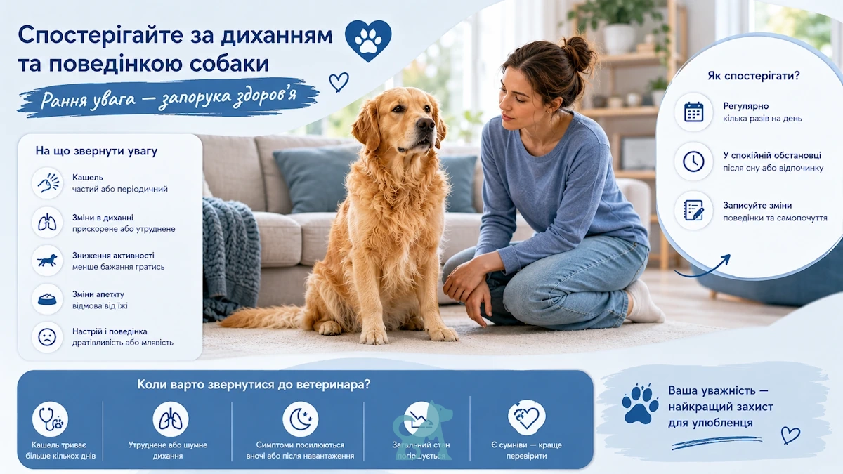 Чому собака кашляє: ветеринари назвали симптоми, які не можна ігнорувати