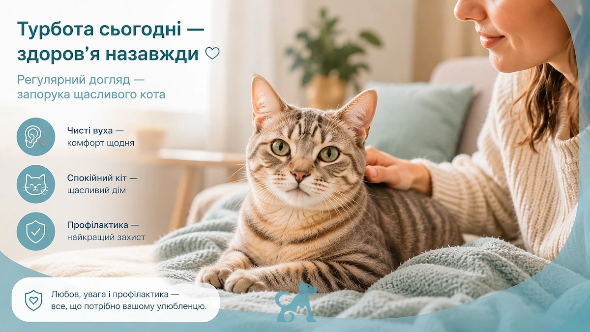 Власниця доглядає за котом як частина турботи про здоров’я та комфорт