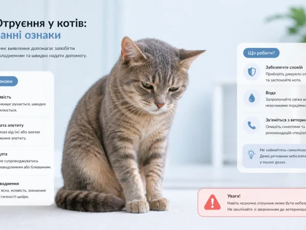 Отруєння у кота — симптоми, які більшість помічає занадто пізно (і що робити негайно)