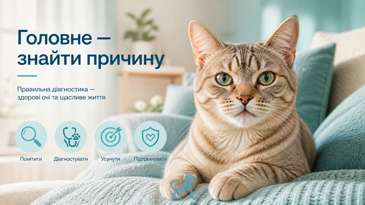 здоровий кіт крупним планом — важливо знайти причину кон’юнктивіту у кота