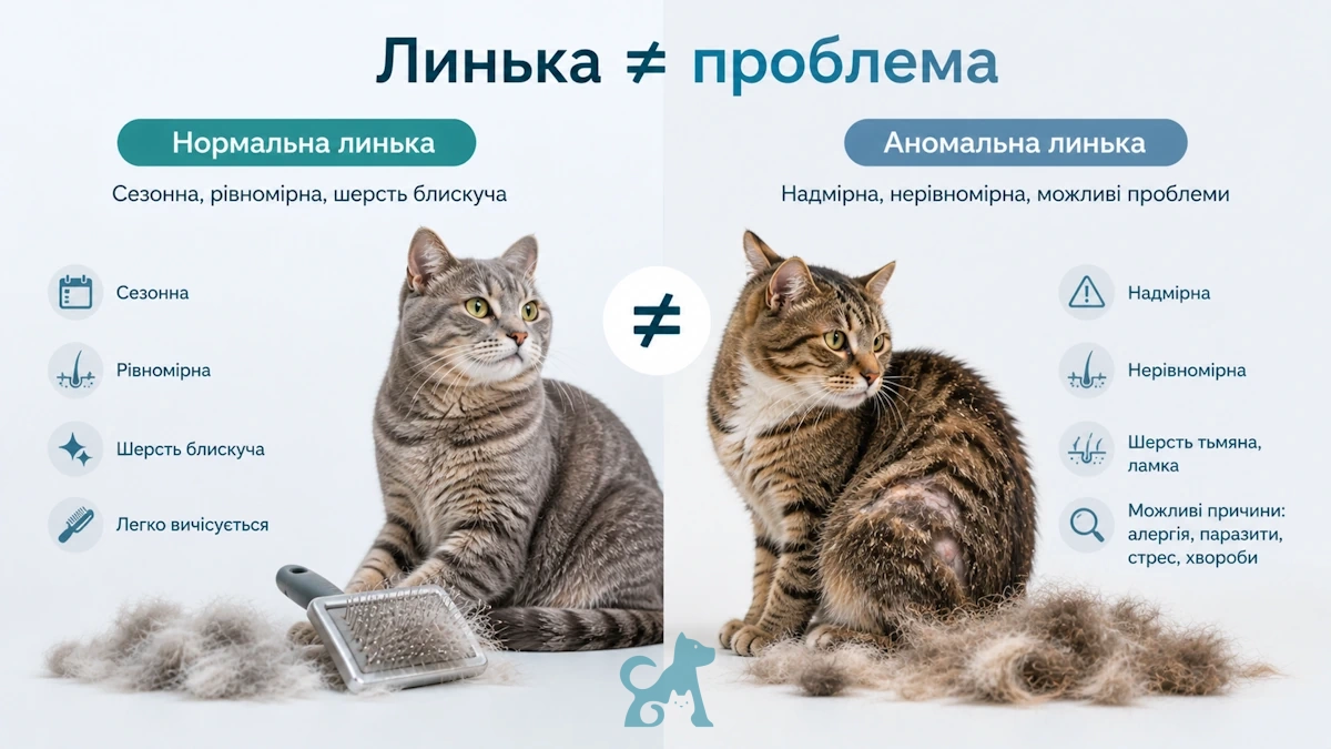 нормальна і аномальна линька у кота — як відрізнити проблему від норми