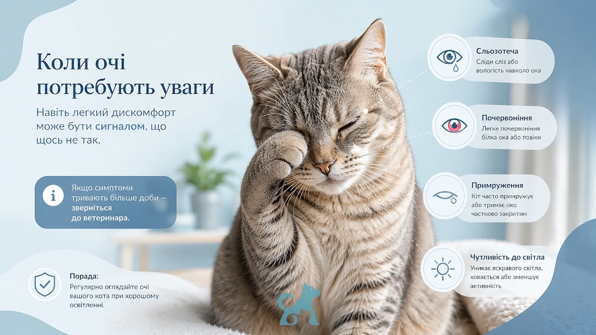 кіт тре око лапою — самоперевірка симптомів проблем із очима у кота