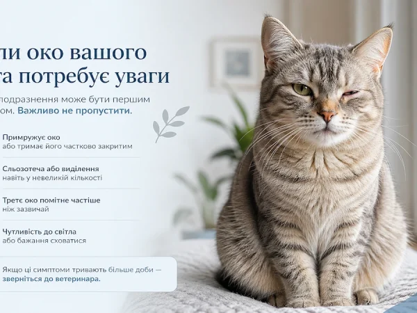 Як доглядати за очима кота, щоб не пропустити симптом, який може загрожувати зору