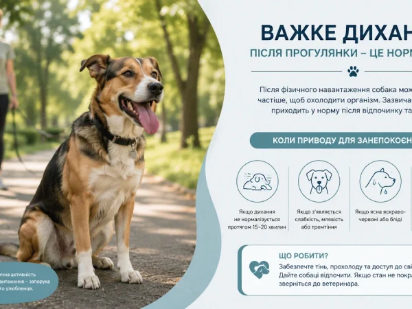 Собака важко дихає: симптом, який власники часто списують на спеку, але іноді це невідкладний стан