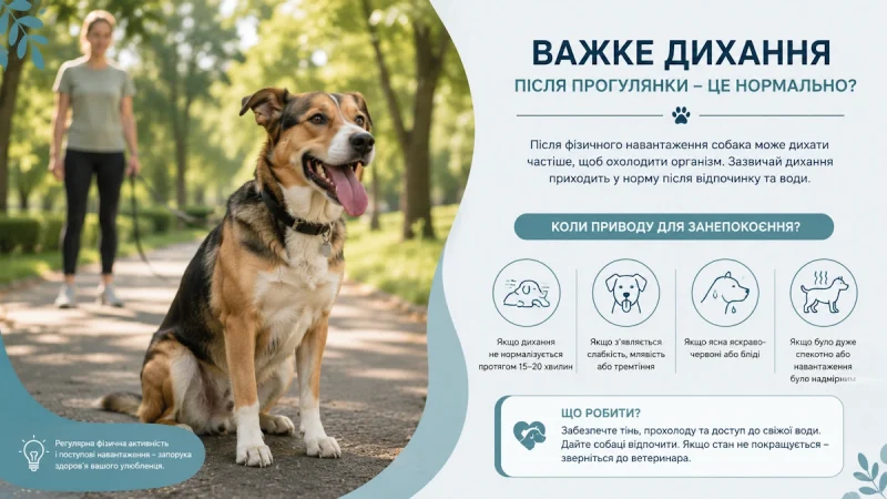 Собака важко дихає: симптом, який власники часто списують на спеку, але іноді це невідкладний стан