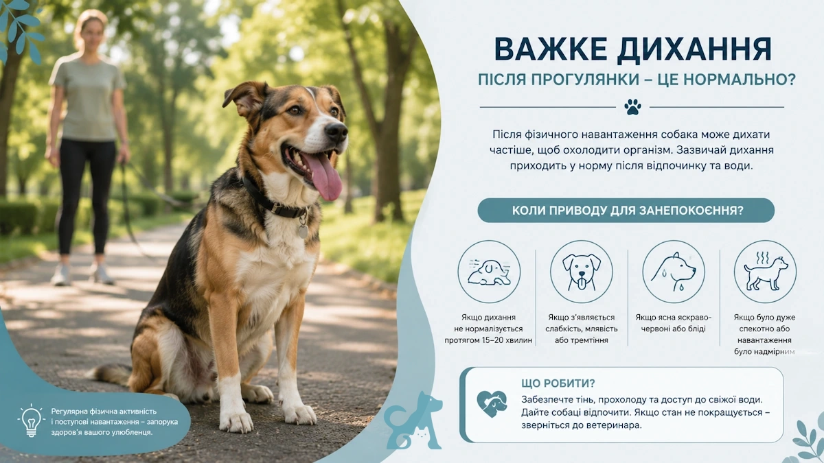 Собака важко дихає: симптом, який власники часто списують на спеку, але іноді це невідкладний стан